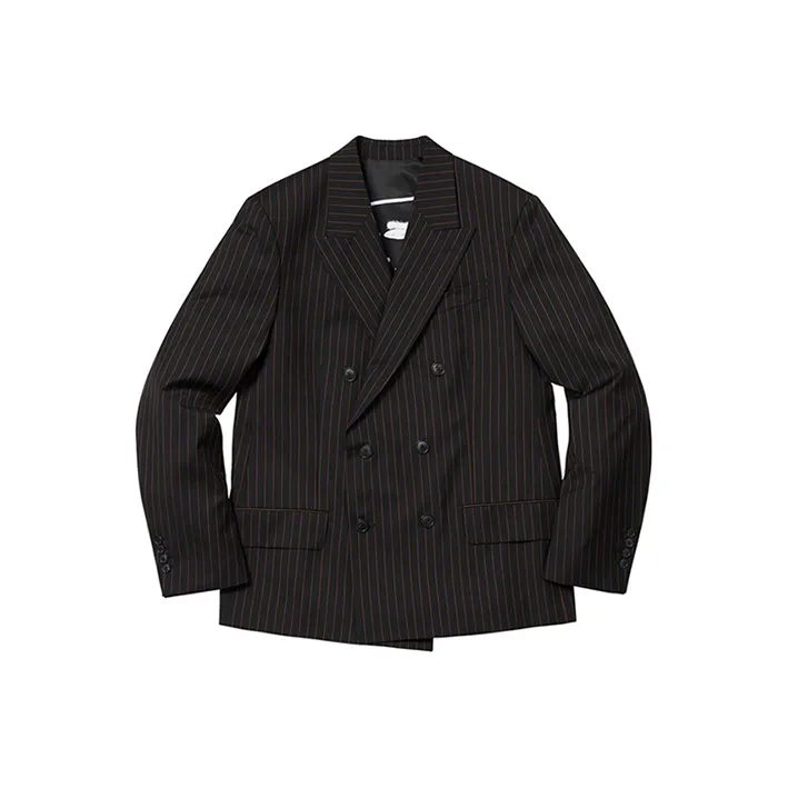 Supreme Jean Paul Gaultier Pinstripe Double Breasted Blazer-0