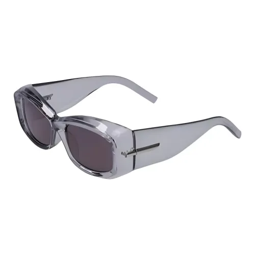 givenchy sneaker Plastic Injection Molded Rectangular Sunglasses Women's Gray