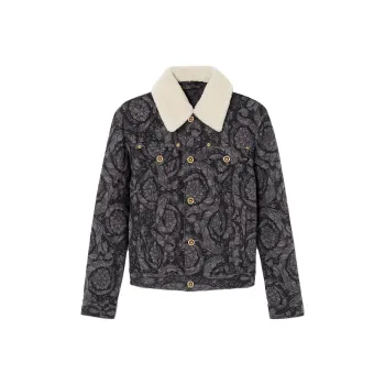 VERSACE SS23 Denim Jacket Men's Black