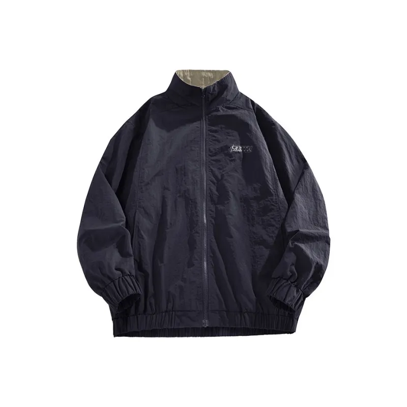 33TH Jackets Coats Unisex Black-5