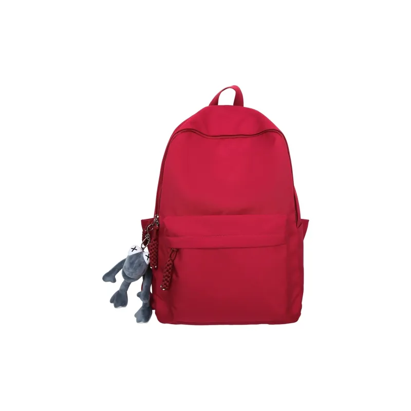OUZIHUANG Nylon Backpack Unisex Black/Light Gray/Red/Dark Blue/Light Green-6