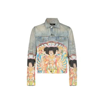 AMIRI Jimi Hendrix Denim Trucker Jacket