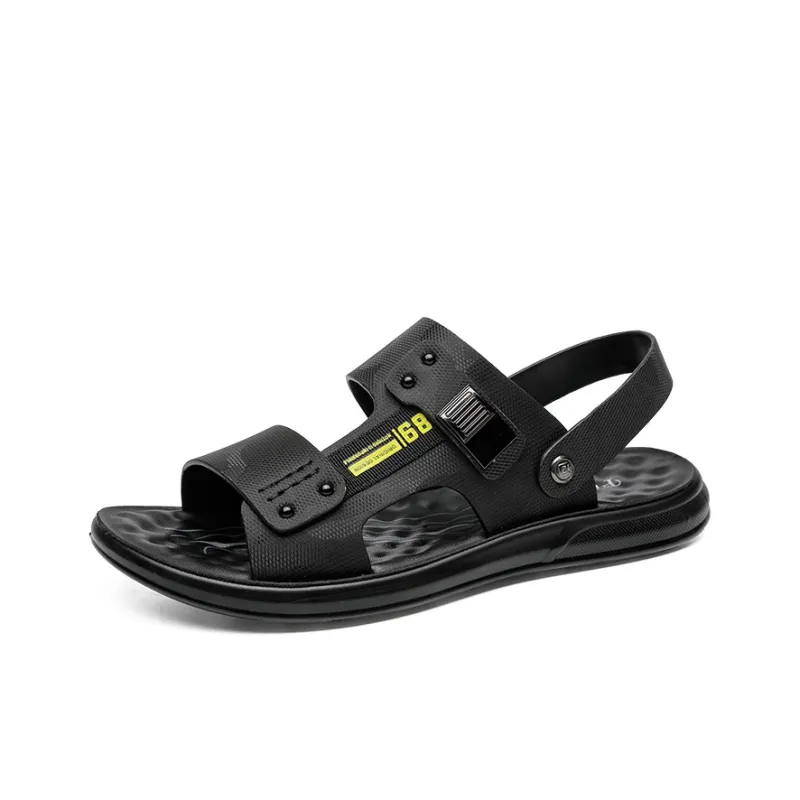 FAPAI Beach Sandals Men's Black-0