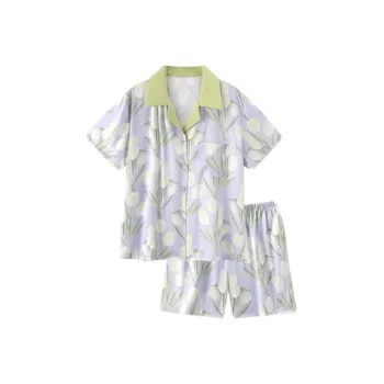 XIAFENYAN Pajama Set Women's Green