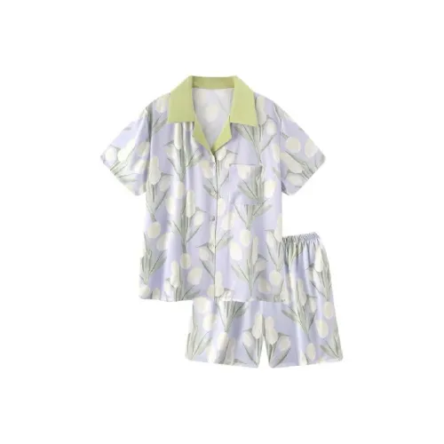 XIAFENYAN Pajama Set Women's Green