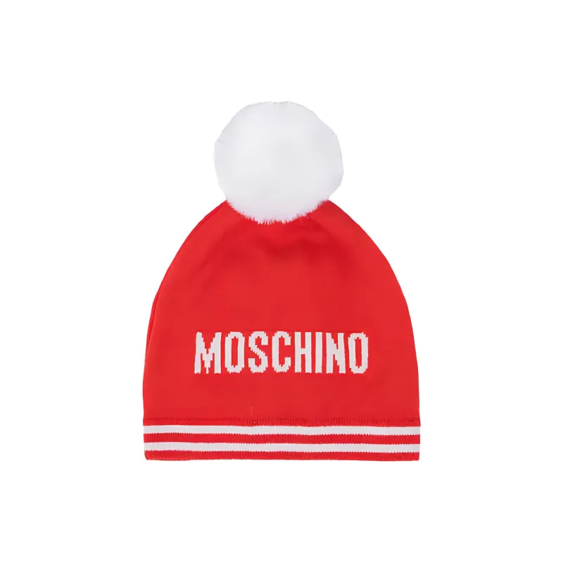 MOSCHINO Logo intarsia Beanie-1