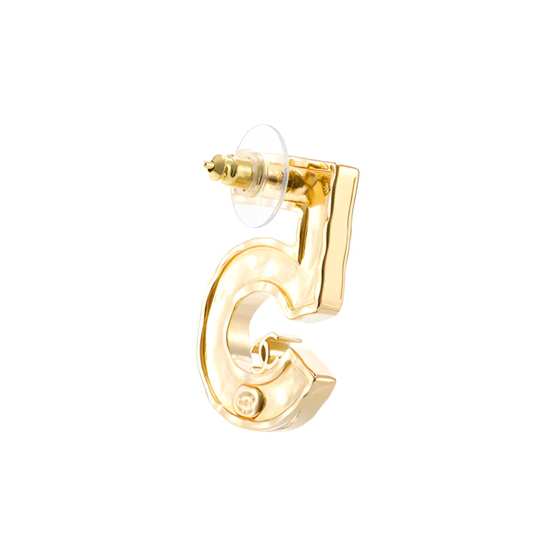 CHANEL Earrings Women's Black-2