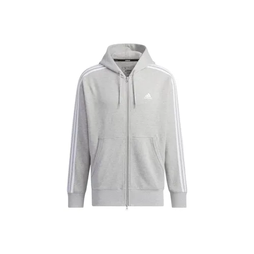 Adidas Es+ 3s Ft Fz Hd Jackets Coats Men's Gray