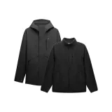 [Combination Men's]Black Windbreaker Jacket+Black Liner (Women's Suggestion: Size Down 2)