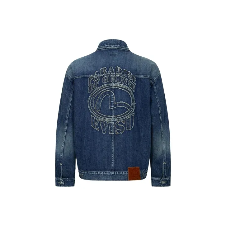 EVISU Denim Jackets Men Denim Blue-0