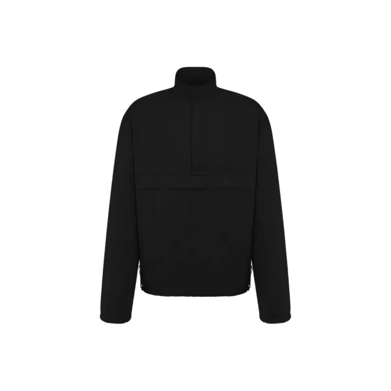 DIOR SS25 Christian Dior Couture Embroidery Pullover Sweatshirt Men's Black-0
