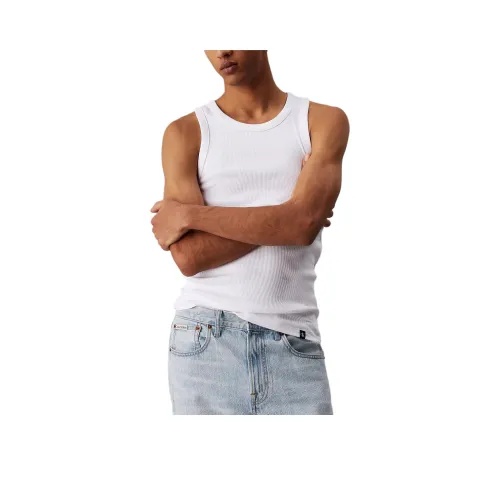 CALVIN KLEIN Tank Top Europe Version Men's White