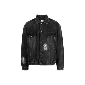 Ksubi Cotton Distressed Denim Jacket