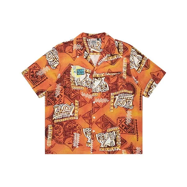 Vision Street Wear Shirt Unisex Orange Red-0
