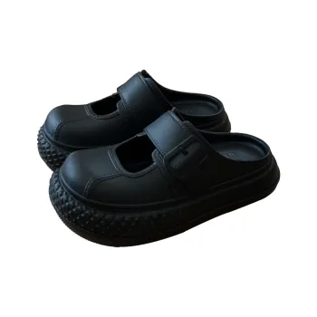 SHIGUDE Sandal Slippers Women's, Black