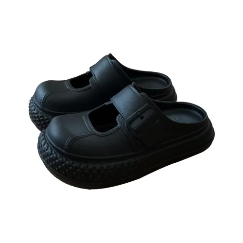 SHIGUDE Sandal Slippers Women's, Black