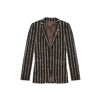 DAVID NAMAN Business Suits Men Burgundy