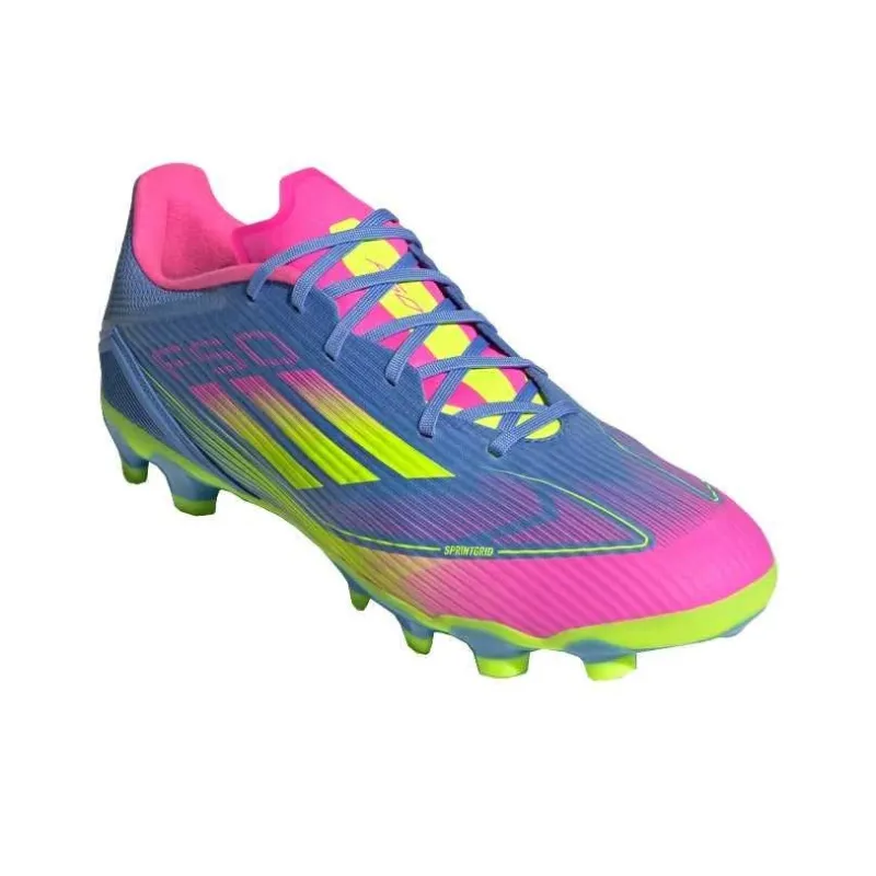 Adidas F50 League Soft Ground, Firm Ground, Artificial Ground Cushioning Slip Resistant Soccer Shoes Unisex Blue-2