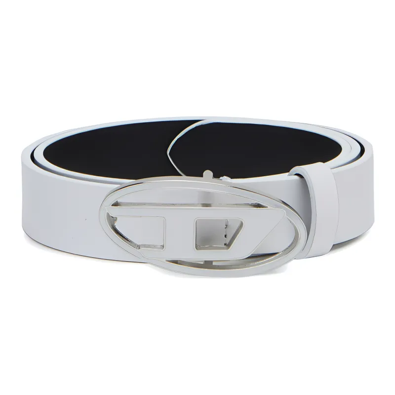 DIESEL 1DR Logo buckle Leather Belt-0