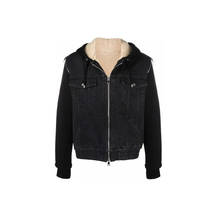 BALMAIN FW21 Denim Jacket Men's Black-0