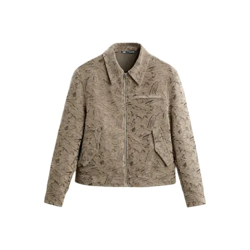 ZARA Jackets Men Beige