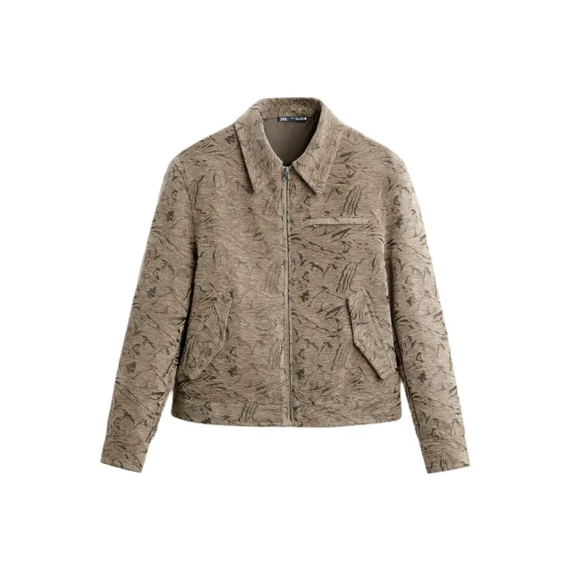 ZARA Jackets Men Beige-0