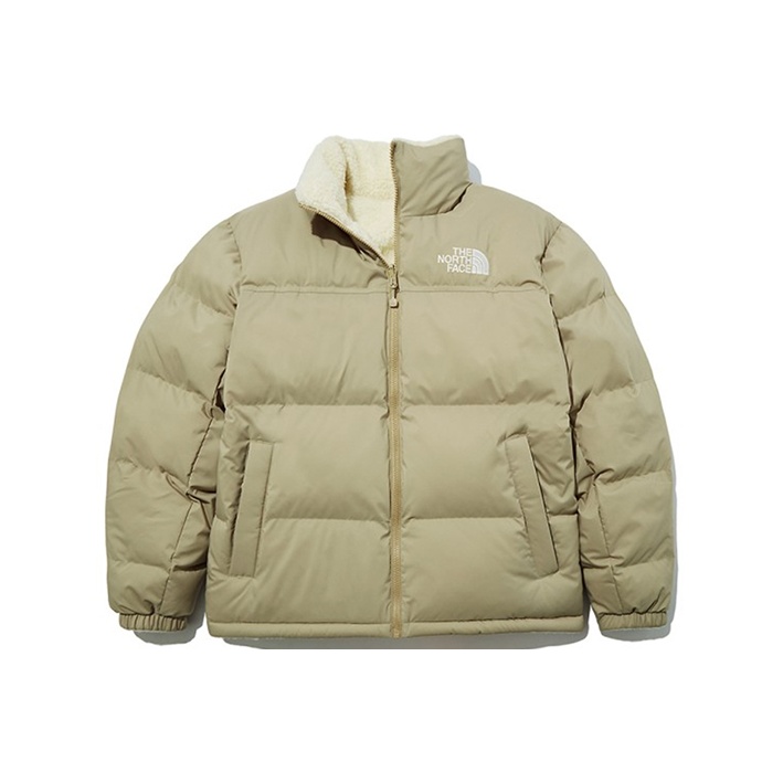 THE NORTH FACE Fleece Jacket Beige Cream Unisex Korea