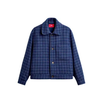 ZARA x HARRY LAMBERT Jackets Coats Men's Dark Blue