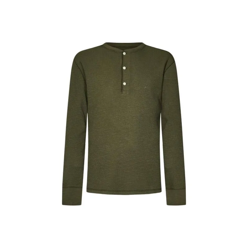 Ralph Lauren Waffle knit Henley Top-0