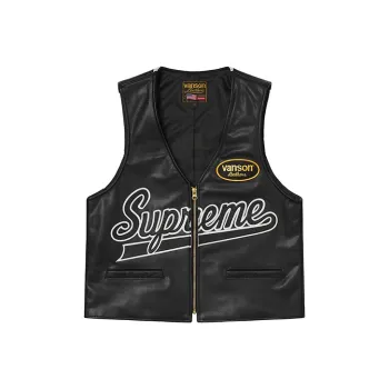 Supreme Vanson Leathers Spider Web Vest