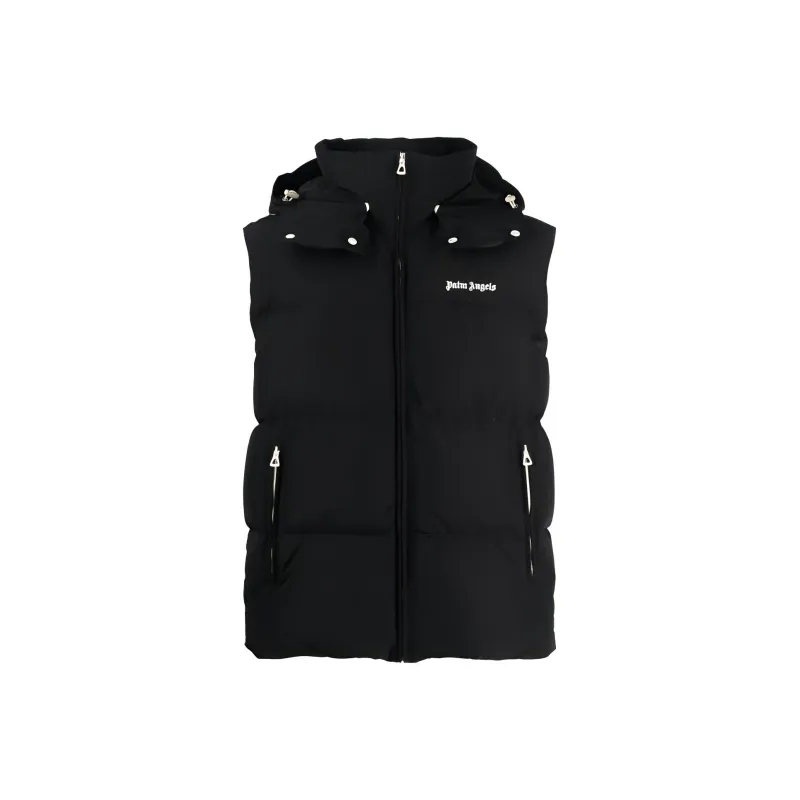 PALM ANGELS Puffed Hodded Vest-0