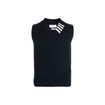 THOM BROWNE· Vest Men's Marine Blue
