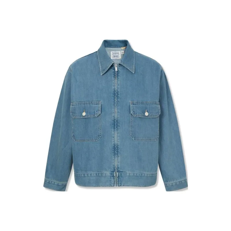 Levis SS23 Midnight Blue Denim Jackets Men Blue-0