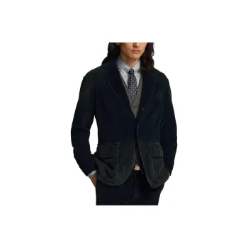Polo Ralph Lauren Unconstructed Indigo Corduroy Sport Coat Business Suit Men's Indigo