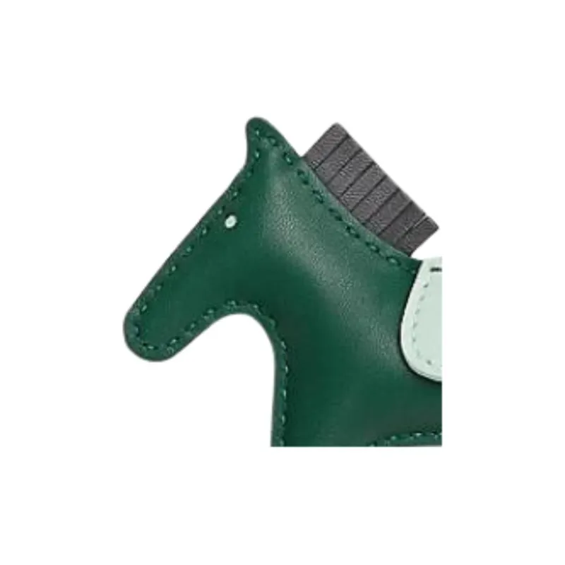 HERMES Rodeo Milo Lambskin Bag Accessories Small Size Women's Medium Green & Gray Blue & Mint Green-2