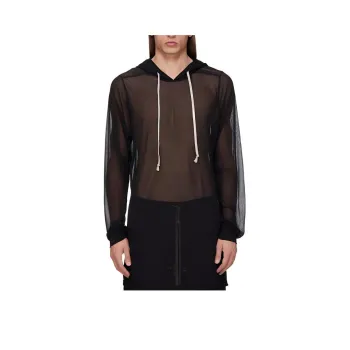 RICK OWENS Semi sheer Hoodie