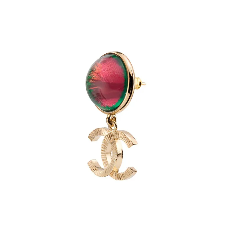 CHANEL Earrings Women's Gold-1