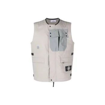 STONE ISLAND Vest Men's Cool Gray