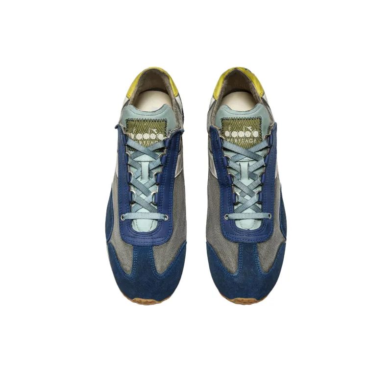 Diadora Low Top Casual Shoes Unisex Gray Blue-3