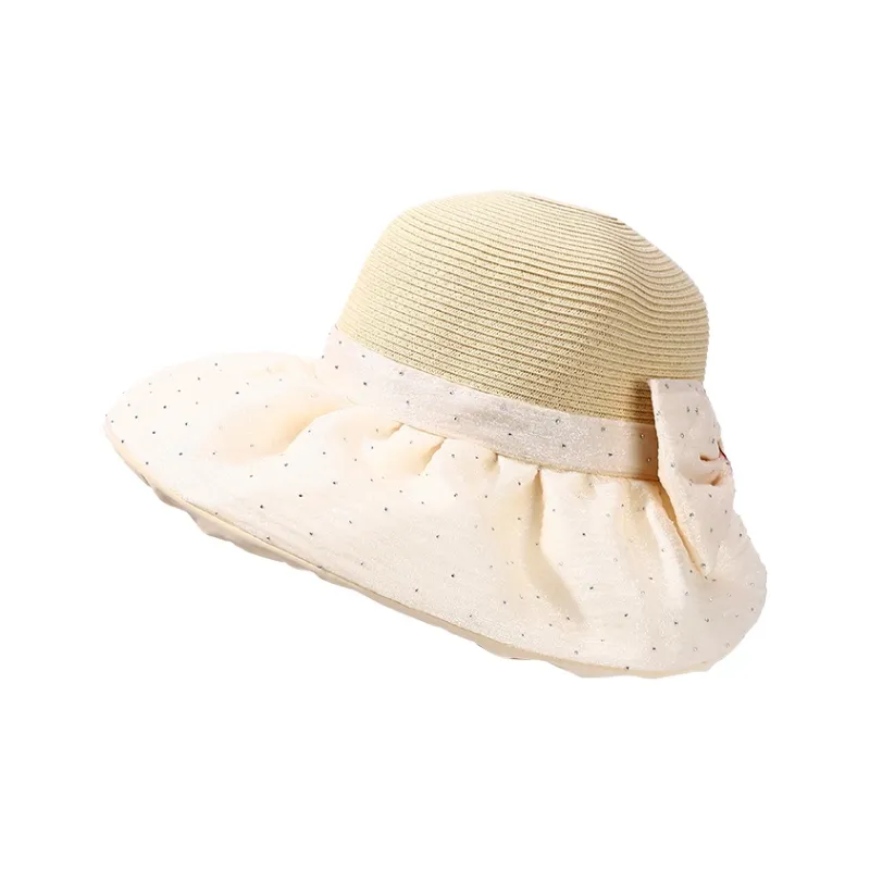 15 MINS Raffia+Polyester Bucket Hats Women's-0