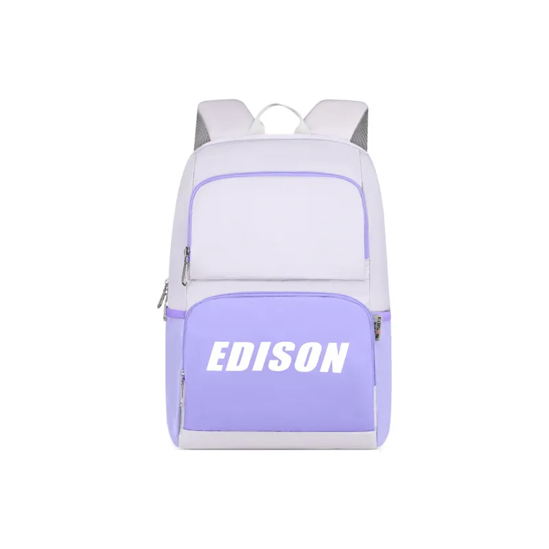 EDISON School Travel Nylon Backpack Unisex Multicolor-6