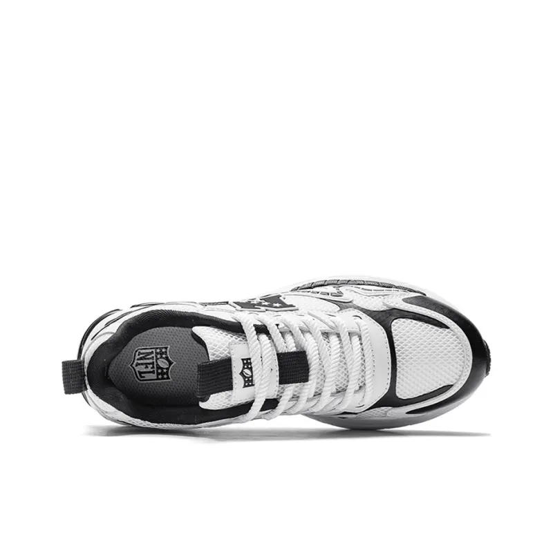 NFL Runner Low Top Casual City Commute Running Shoes Unisex White Black-3