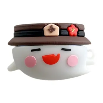 CHRROTA Compatibility With Apple AirPods 4 Silicone Cartoon Hu Tao Ghost Headphone Cases