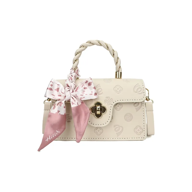 Yalu PVC Handbag Regular Unisex Ecru/Pink-0