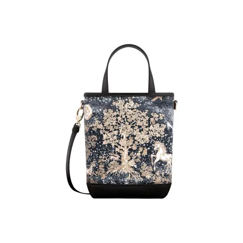 DIOR Cotton-Linen Blend Canvas Handbag Shoulder Bag Crossbody Bag Canvas Bag Kids' Bag Kids' Multicolor