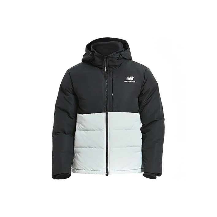 New Balance Down Jacket Men's Black White-0