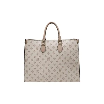 Yalu PU Handbag Regular Unisex White/Coffee/Brown