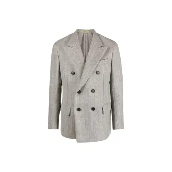 Corneliani Stand-up Collar Single-breasted Blazer