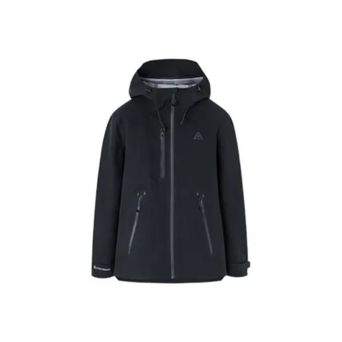 Anta Water Resistant Windbreaker Jacket Unisex Basic Black