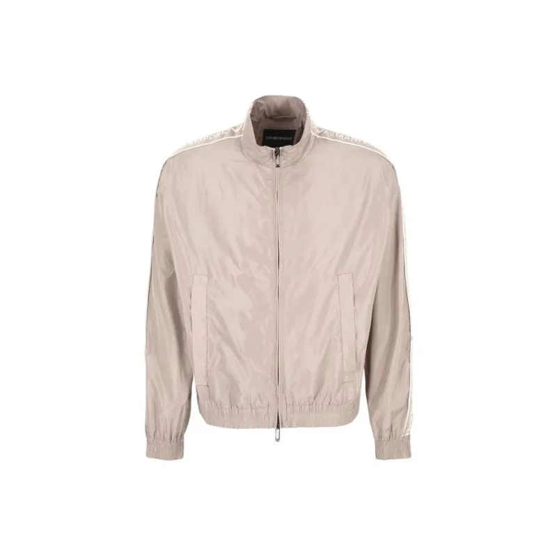 EMPORIO ARMANI Logo Tape Zip Up Sports Jacket-0